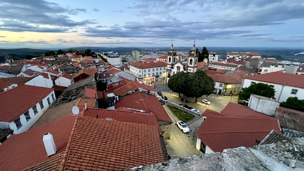 Scenic overlook from atop the Sé da Guarda, Portugal